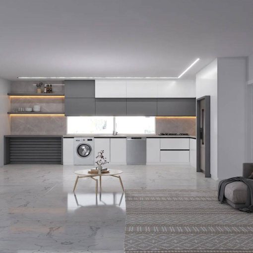 کابینت سفید و طوسی کد 7081