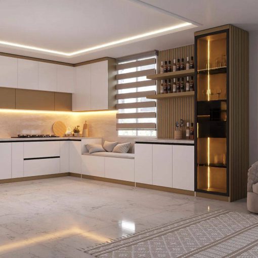 کابینت MDF مجلل و زیبا کد 7151 - Image 4