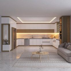 سبد خرید 1 کابینت سفید و کرم کد 7080