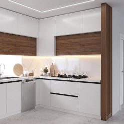 کابینت MDF سفید و قهوه ای تیره کد 7126 4 cabinet fanoosdesign.ir 7018 1 | فانوس دیزاین تولید کننده انواع درب اتاق ، ضد سرقت، درب ورودی و ضد آل