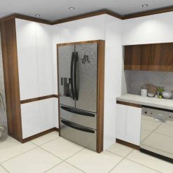 کابینت قهوه ای تیره و سفید کد 7047 8 cabinet fanoosdesign.ir 7052 | فانوس دیزاین تولید کننده انواع درب اتاق ، ضد سرقت، درب ورودی و ضد آل