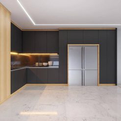 کابینت ام دی اف قهوه ای تیره و روشن کد 7027 5 cabinet fanoosdesign.ir 7160 | فانوس دیزاین تولید کننده انواع درب اتاق ، ضد سرقت، درب ورودی و ضد آل