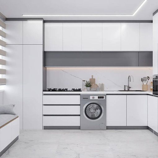 کابینت نئوکلاسیک خاکستری هلند کد 70012