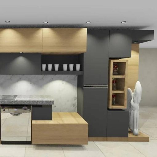 کابینت ام دی اف آشپزخانه لاکچری کد 7632 - Image 4