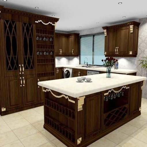 کابینت ام دی اف آشپزخانه لاکچری کد 7602 - Image 2