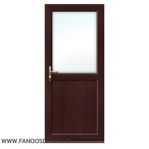 درب upvc سرویس بهداشتی نیم ویترین کد 20003