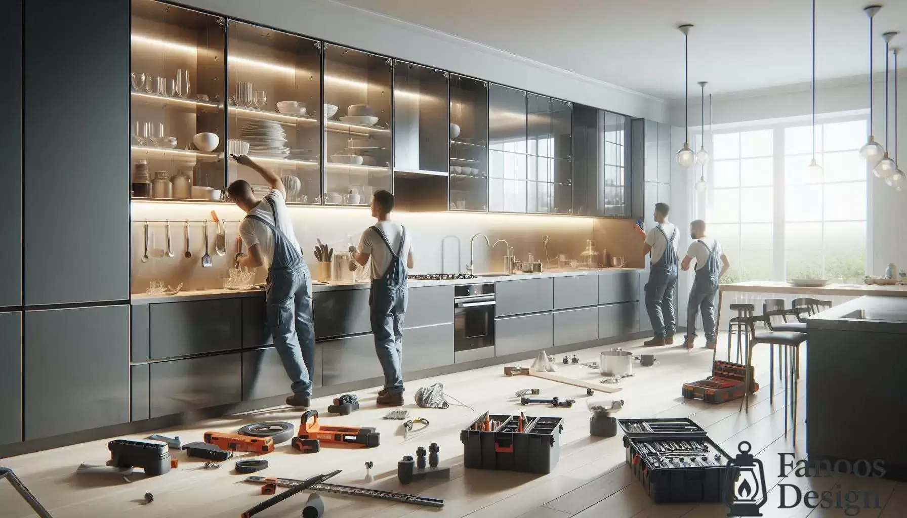 هزینههای نصب و تعمیر کابینت هایگلاس 2 هزینههای نصب و تعمیر کابینت هایگلاس