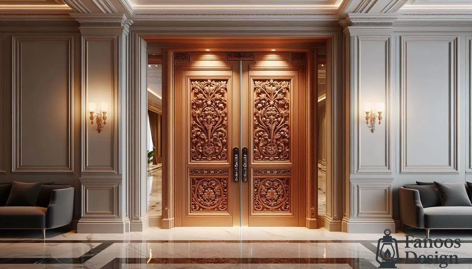 امنیت خانه خود را بالا ببرید: راه حل شیک درب های لابی راش