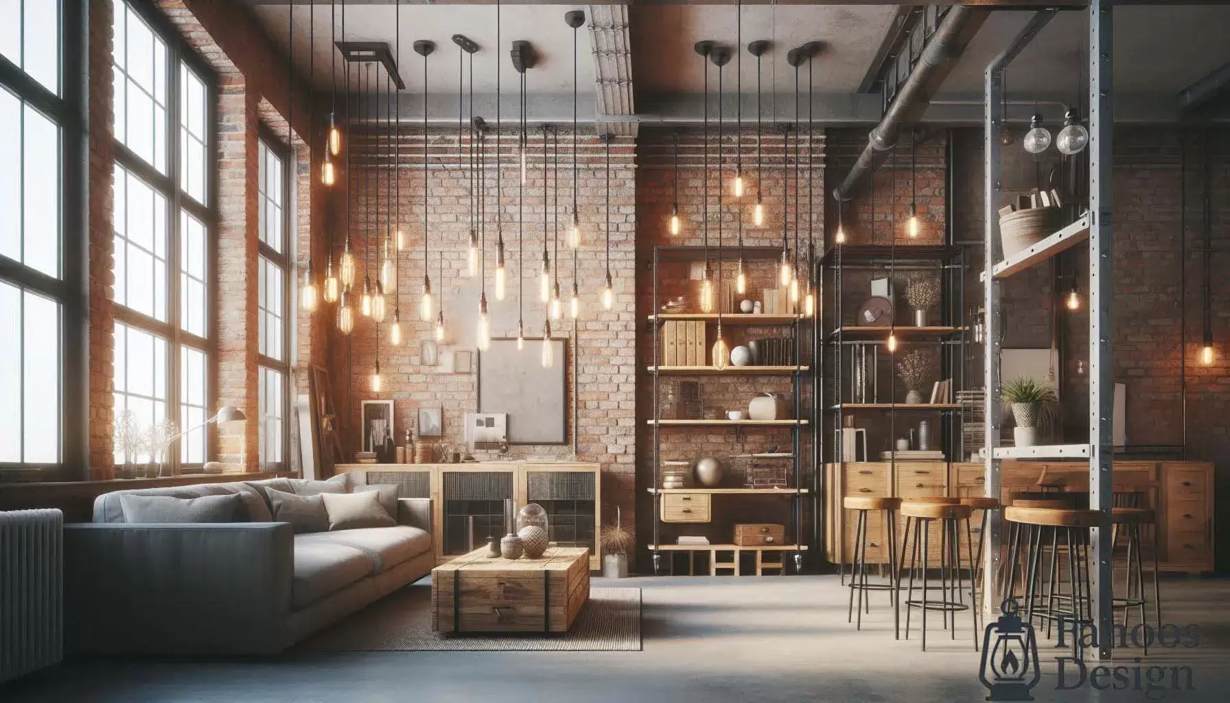 دکوراسیون سبک صنعتی