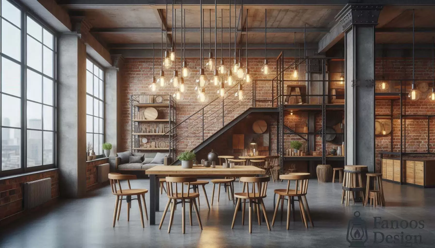 دکوراسیون سبک صنعتی