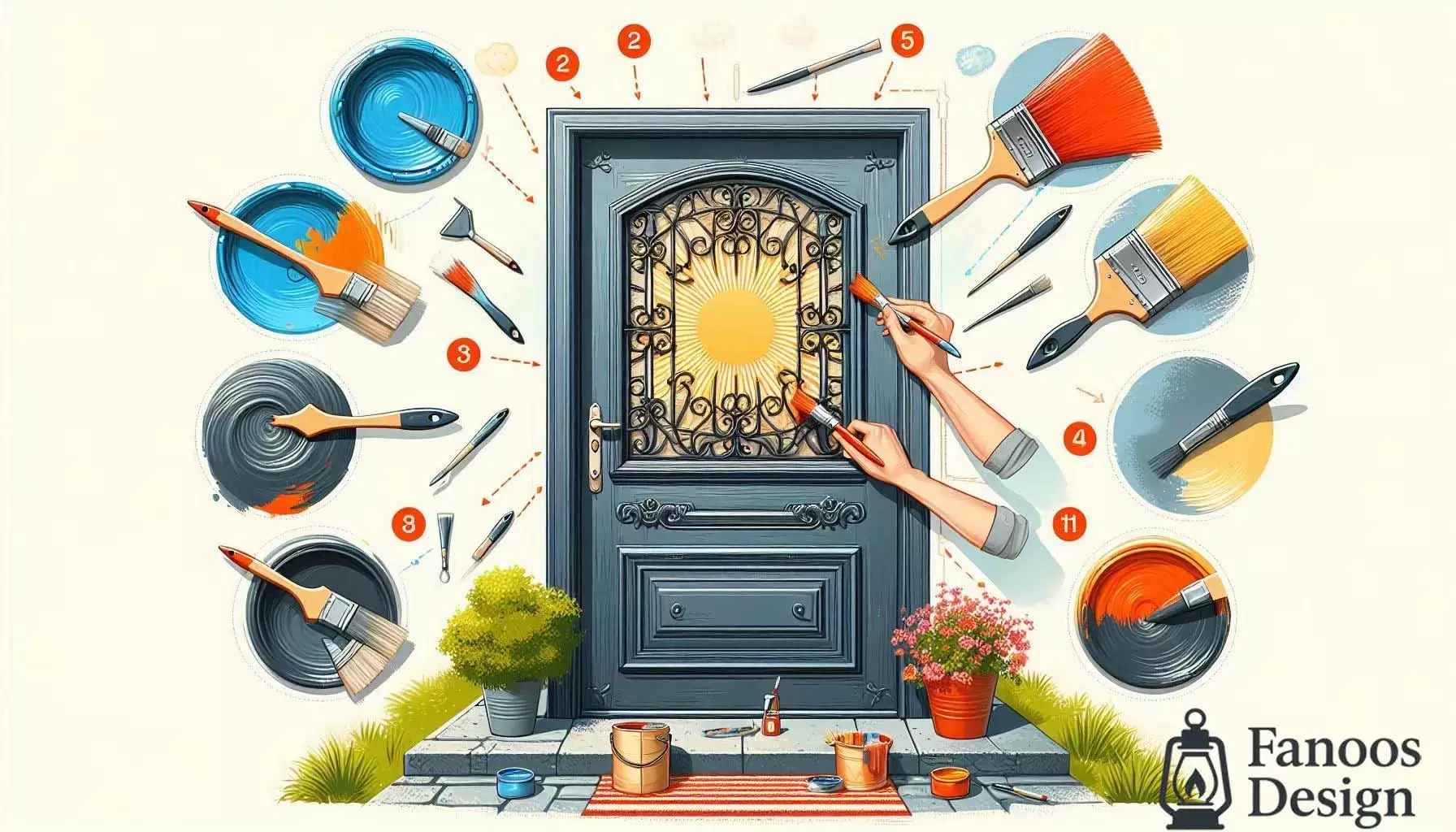 بهترین روش رنگ آمیزی درب آهنی