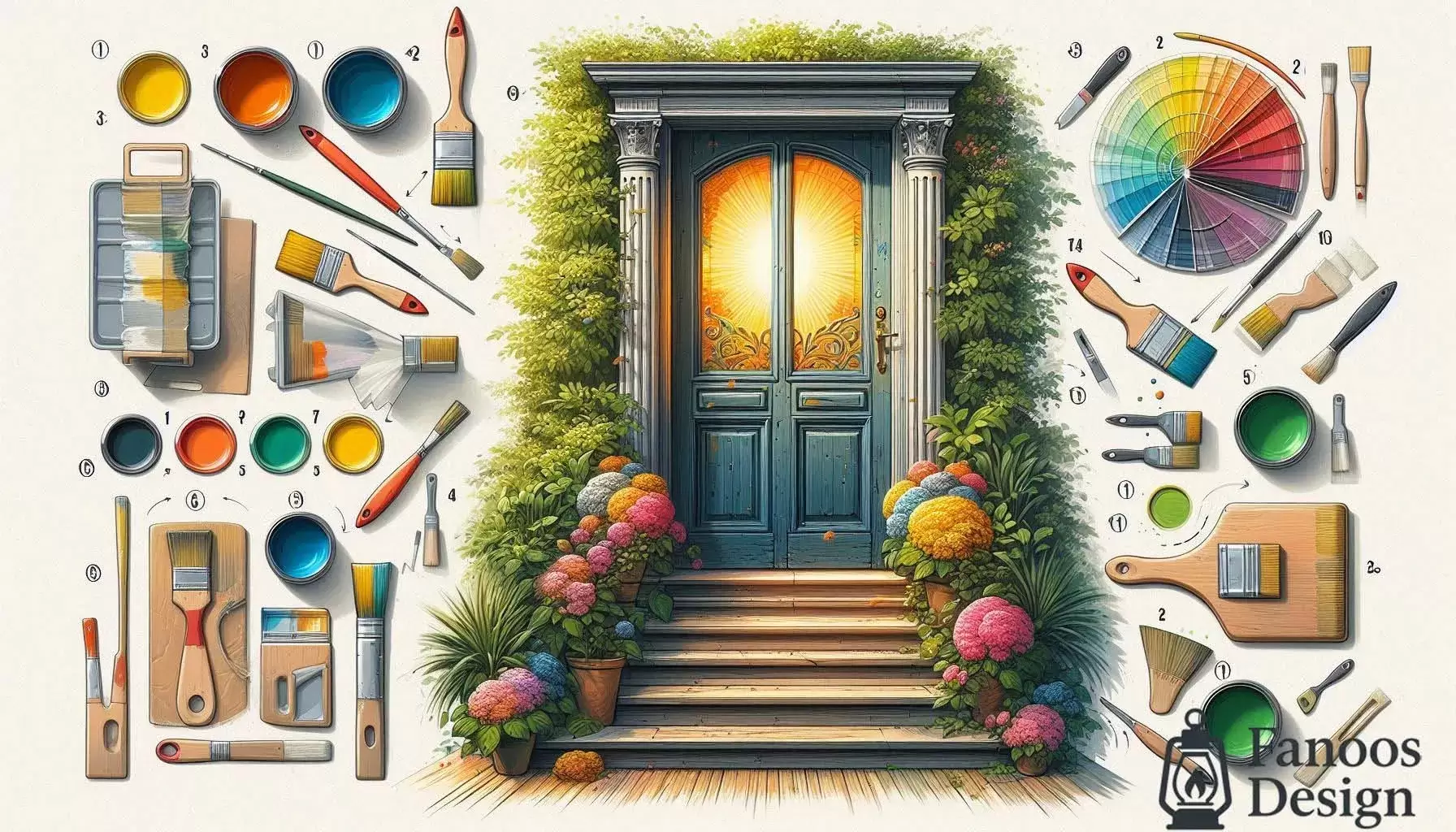 بهترین روش رنگ آمیزی درب آهنی