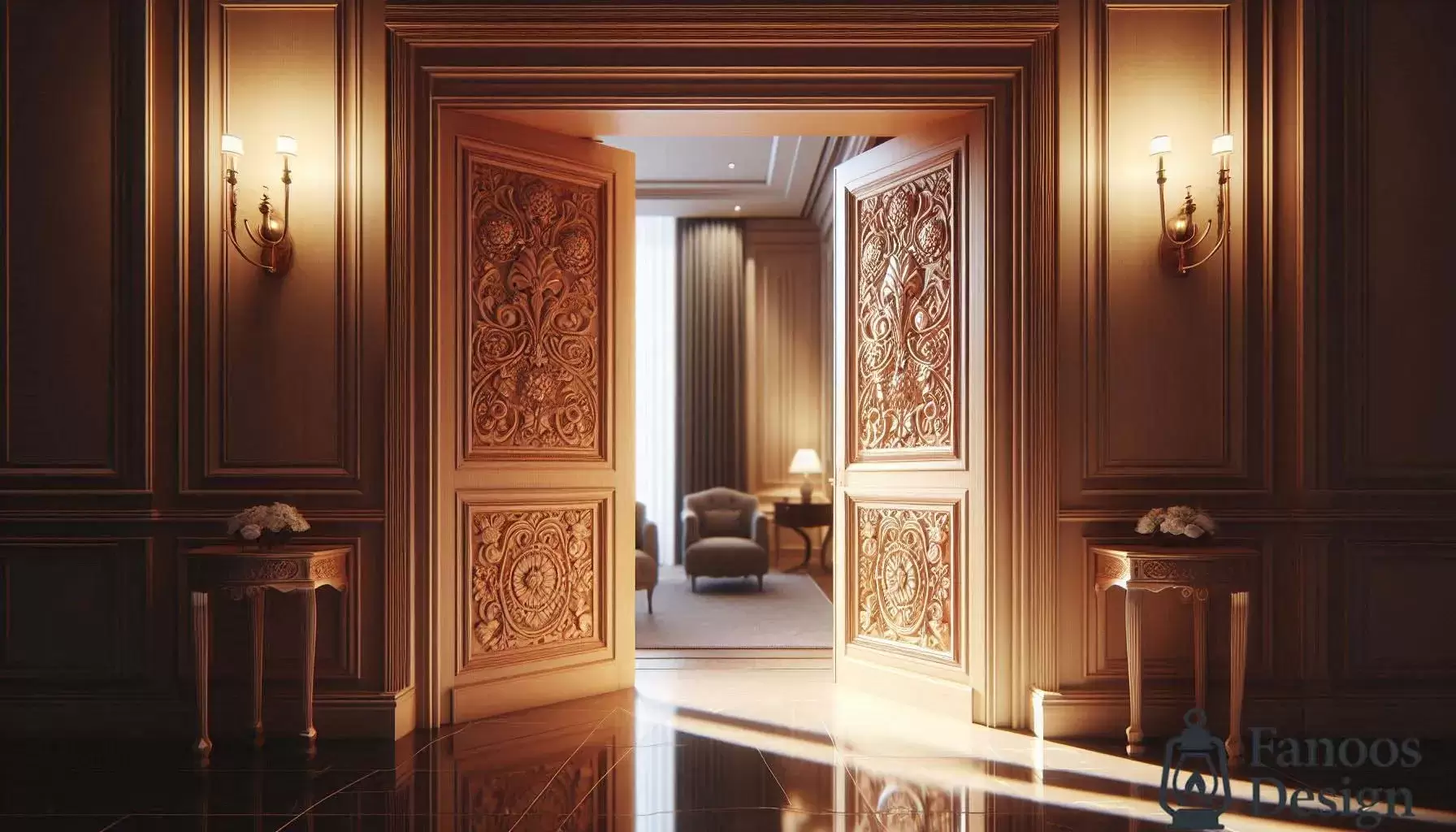 جذابیت درهای لابی مجلل