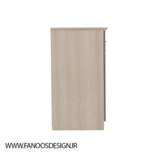کمد لباس 5 کشویی و 1 درب نوک مدادی سایز 117*115*46 کد 9005 - Image 3