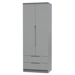 کمد لباس نوک مدادی دو کشو و دو درب لولایی سایز 197*97*53 کد 8855