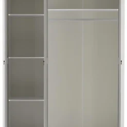 کمد لباس دو درب نوک مدادی سفید سایز 187*133*55 کد 8827 4 کمد لباس دو درب نوک مدادی سفید سایز 187*133*55 کد 8827