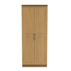 سبد خرید 29 کمد لباس 2 درب لولایی قهوه ای سایز 182*74*53 کد 8879