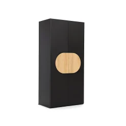 سبد خرید 30 کمد لباس مشکی دو درب لولایی سایز 210*100*60 کد 8761