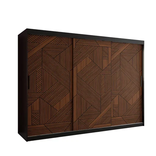 کمد لباس 2 درب کشویی قهوه ای سایز 200*250*62 کد 8830