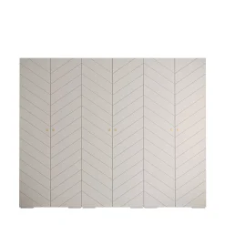 کمد لباس 6 درب لولایی طرح دار سایز 300*237*47 کد 1210