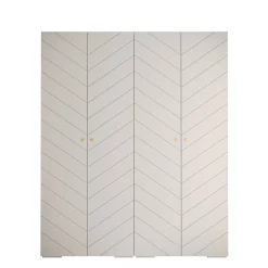 سبد خرید 22 کمد لباس 4 درب لولایی سایز 200*237*47 کد 1211