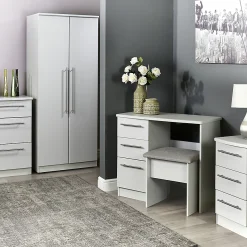 کمد لباس 2 درب لولایی 2 کشو سایز 182*74*53 کد 8725