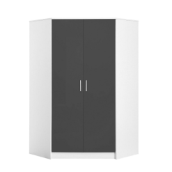 کمد لباس دو درب سفید براق سایز 180*130*130کد 8823 9 fanoosdesign closet 13 7 | فانوس دیزاین تولید کننده انواع درب اتاق ، ضد سرقت، درب ورودی و ضد آل