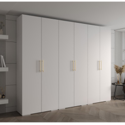 کمد لباس 6 درب لولایی سایز 300*237*47 کد 8739