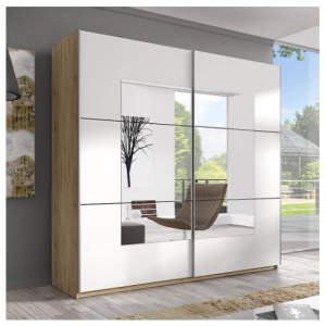 کمد لباس 2 درب کشویی سایز 210*180*60 کد 1209