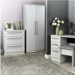 کمد 2 درب سفید سایز 217*63*45 کد 8726