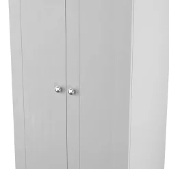 کمد لباس سفید دو درب سایز 197* 77*53 کد 9020