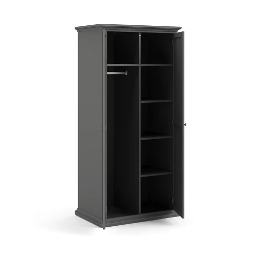 کمد لباس 2 درب نوک مدادی سایز 200*92*60 کد 8996
