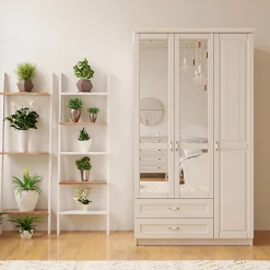 کمد لباس 3 درب و دو کشو سایز 184*105*52 کد 8998 3 کمد لباس 3 درب و دو کشو سایز 184*105*52