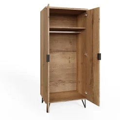 کمد لباس 2 درب چوبی سایز 185*80*55 کد 9012 4 کمد لباس 2 درب چوبی سایز 185*80*55 کد 9012