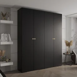 کمد لباس 4 درب لولایی سایز 237*200*47 کد 8751 7 fanoosdesign closet 3 238 | فانوس دیزاین تولید کننده انواع درب اتاق ، ضد سرقت، درب ورودی و ضد آل