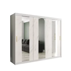 کمد لباس درب کشویی 3 آینه سایز 252*200*62 کد 1189 7 fanoosdesign closet 3 275 | فانوس دیزاین تولید کننده انواع درب اتاق ، ضد سرقت، درب ورودی و ضد آل