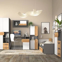 کمد لباس 2 درب لولایی 2 کشو سایز 190*80*53 کد 8723