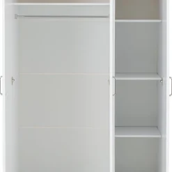 کمد لباس سفید 3 درب سایز 119*187*53