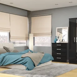 کمد لباس 3 درب و 2 کشو آینه دار سایز 196*93*52 کد 9032 5 کمد لباس 3 درب و 2 کشو آینه دار سایز 196*93*52 کد 9032