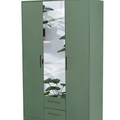 کمد لباس 2 درب وسط آینه سایز 199*135*58 کد 8948