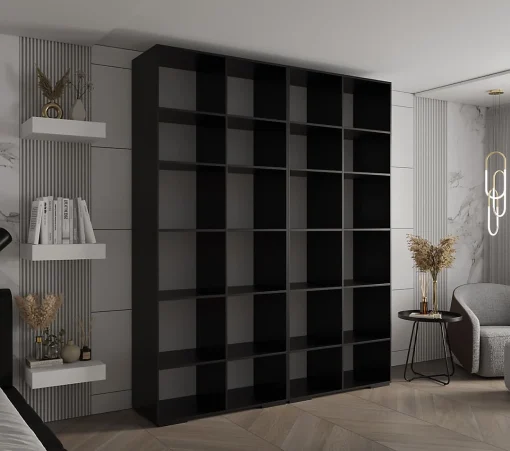 کمد لباس 4 درب لولایی سایز 237*200*47 کد 8744 - Image 5
