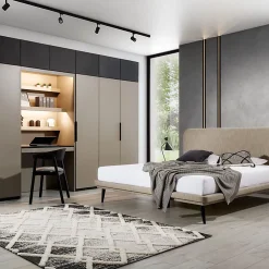 کمد لباس تک درب طوسی مدرن 240*50*60 کد 8769 5 fanoosdesign closet 4 182 | فانوس دیزاین تولید کننده انواع درب اتاق ، ضد سرقت، درب ورودی و ضد آل