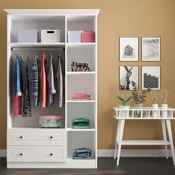 کمد لباس 3 درب و دو دراور آینه وسط سایز 105*184*52 کد 8960 5 کمد لباس 3 درب و دو دراور آینه وسط سایز 105*184*52 کد 8960