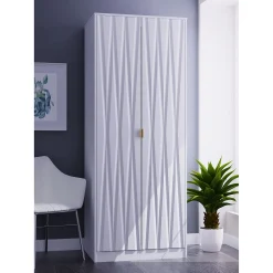 کمد لباس دو درب سایز 197*74*53 کد 8987 11 fanoosdesign closet 7 6 | فانوس دیزاین تولید کننده انواع درب اتاق ، ضد سرقت، درب ورودی و ضد آل