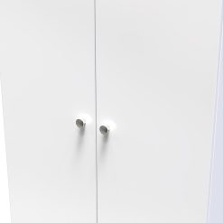 کمد لباس ساده دو درب سفید سایز 196*76*52 کد 9083 4 کمد لباس ساده دو درب سفید سایز 196*76*52 کد 9083