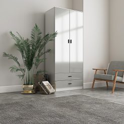 کمد لباس 2 درب لولایی ام دی اف سایز 180*75*46 کد 8939 3 کمد لباس 2 درب لولایی ام دی اف سایز 180*75*46 کد 8939