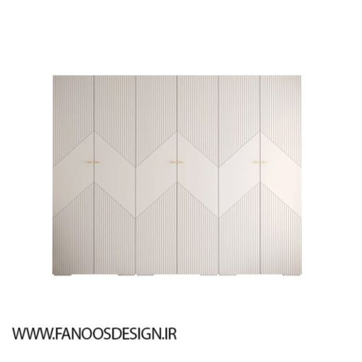 کمد لباس 6 درب لولایی سایز 237*300*47 کد 8746