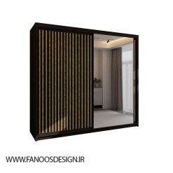 سبد خرید 17 کمد لباس کشویی مشکی سایز 217*210*62 کد 9066