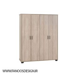 کمد لباس سفید مدرن 3 درب سایز 180*113*47 کد 9060