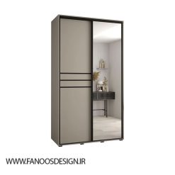 کمد لباس نوک مدادی 2 درب ریلی کد 8917